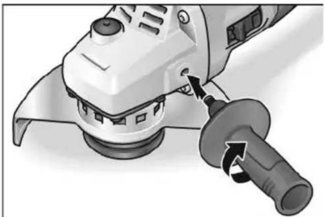 Flex LB 125 18.0-EC - Tutamağın monte edilmesi - 1