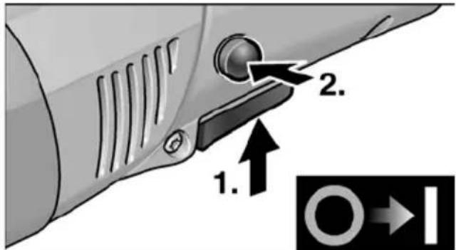 Flex PE 14-2 150 - Zapnutí a vypnutí - 2