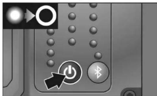 Flex DWL 2500 10.8 - Switching on and off - 2