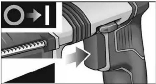 Flex CHE 2-26 18.0-EC - Включение электроинструмента - 1