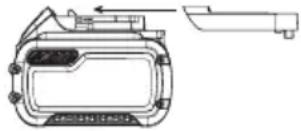 DEWALT DCF923 - Μεταφορα της Μπαταριας FLEXVOLT™ - 1