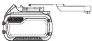 DEWALT DCF923 - Transportar a bateria FLEXVOLT™ - 1
