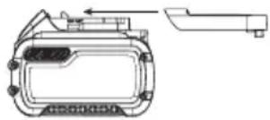 DEWALT DCH832 - Μεταφορα της Μπαταριας FLEXVOLT™ - 1