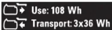 DEWALT DCS438 - Transport av FLEXVOLT™ batteriet - 2