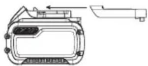 DEWALT DCW604 - Transportar a bateria FLEXVOLT™ - 1