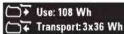 DEWALT DHS780 - Transport av FLEXVOLT™ batteriet - 2