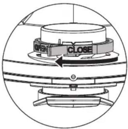 Starmix ISC Compact M-1650 - Operating the rotary slide - 1