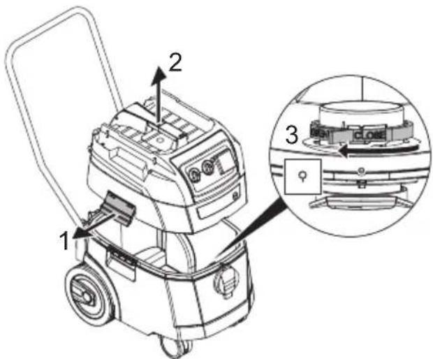 Starmix ISP iPulse M-1635 - Operating the rotary slide - 1