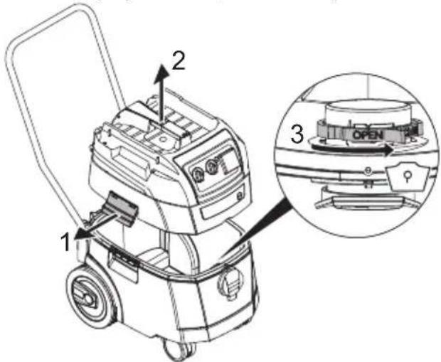 Starmix ISP iPulse M-1635 - Rukovanje rotacionim klizačem - 1