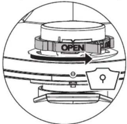 Starmix ISC L-1625 - A forgó tolózár működtetése - 1