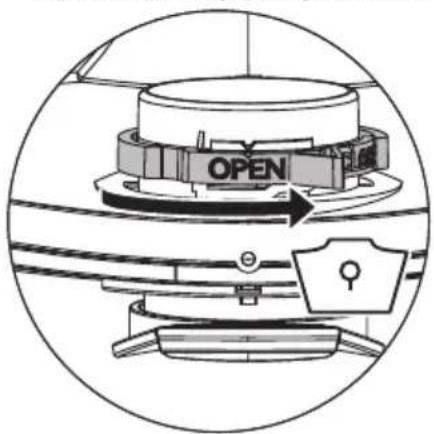 Starmix ISC L-1625 - Operating the rotary slide - 1