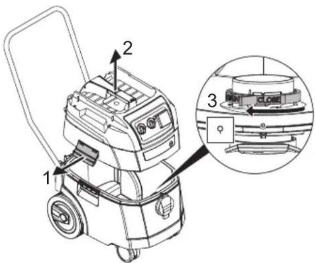 Starmix ISP iPulse H-1635 - A forgó tolózár működtetése - 1