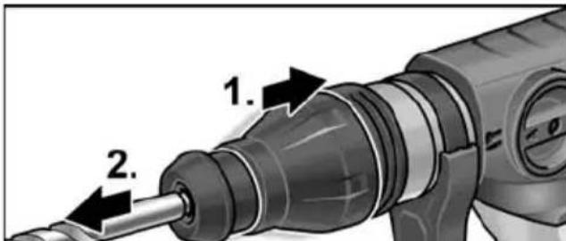 Flex CHE 5-40 - Quitar la herramenta - 1