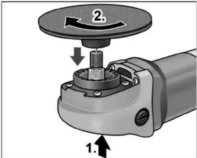 Flex PE 8-4 80 - Attaching or changing the tool holder - 1