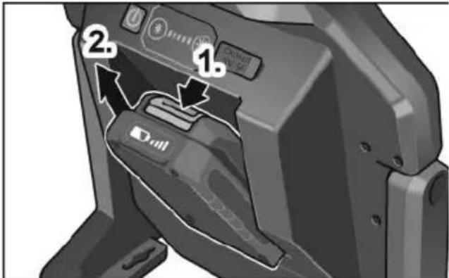 Flex CL 5000 10.8 - Inserimento / sostituzione della batteria - 2