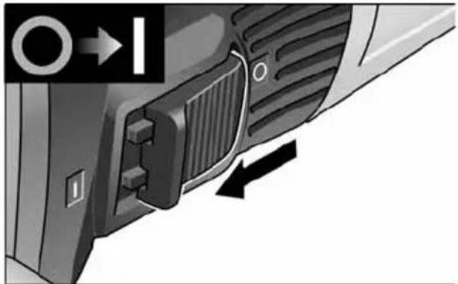 Flex LDE 16-8 125 R - Включение и выключение электроинструмента - 1