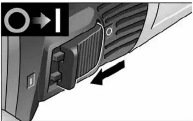 Flex LDE 16-8 125 R - Conectarea și deconectarea sculei electrice - 1