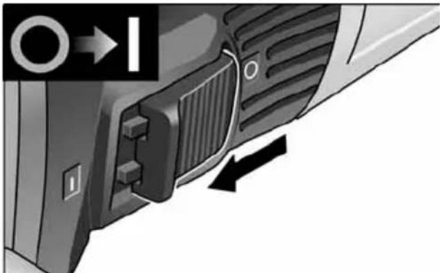 Flex LDE 16-8 125 R - Elektrisch gereedschap in- en uitschakelen - 1