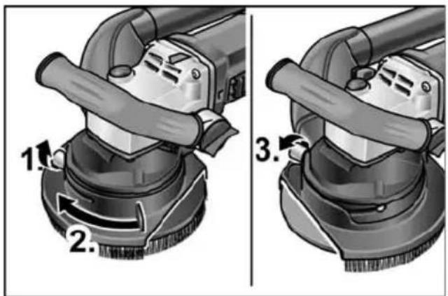 Flex RE 16-5 115 - Utilizando a tampa de protecção - 1