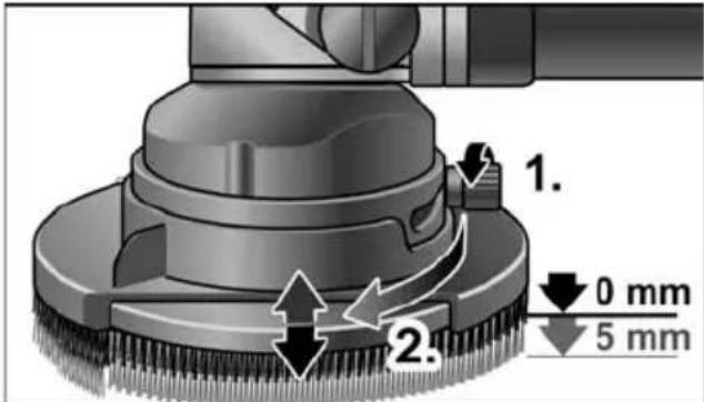 Flex RE 16-5 115 - Patikrinkite apsauginio gaubto padėtį - 1