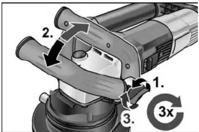 Flex RE 16-5 115 - Reglarea mânerului de tip etrier - 1