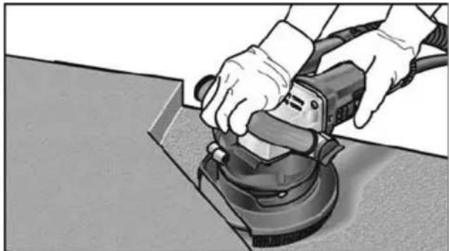 Flex RE 16-5 115 - Con l'impiego della cuffia di protezione: - 2