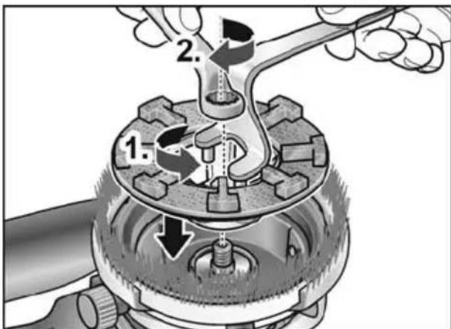 Flex RE 16-5 115 - Diamant-Schleifteller befestigen - 1