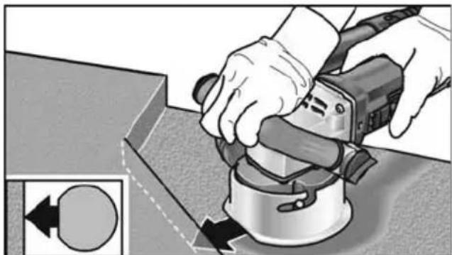 Flex RE 16-5 115 - Con impiego della tavola guida - 1