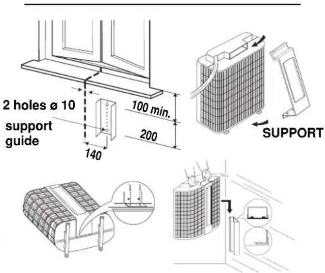 Swegon AirBlue Ulisse 13 DCI ECO - INSTALLATION TYPE B (USING THE SUPPORT) - 2