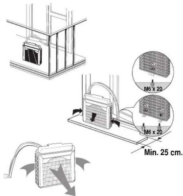 Swegon AirBlue Ulisse 13 DCI ECO - INSTALLATION TYPE B (USING THE SUPPORT) - 1