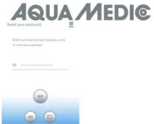 Aqua Medic DC Runner 1.3 - Restablecer la contraseña - 1