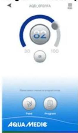 Aqua Medic DC Runner 1.3 - Manueller Fütterungsmodus (FEED) - 2