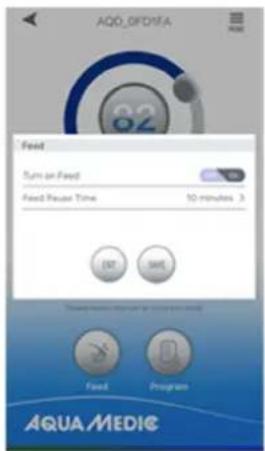 Aqua Medic DC Runner 3.3 - Manueller Fütterungsmodus (FEED) - 1
