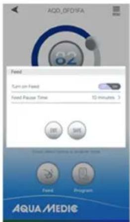 Aqua Medic DC Runner 2.3 - Modalità di alimentazione manuale (FEED) - 1
