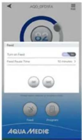 Aqua Medic DC Runner 2.3 - Modo de alimentación manual (FEED): - 1