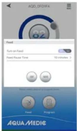 Aqua Medic DC Runner 2.3 - Handmatige voeder mode (FEED): - 1