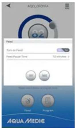 Aqua Medic DC Runner 9.3 - Manual feeding mode (FEED): - 1