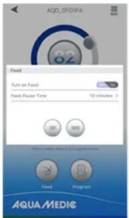 Aqua Medic DC Runner 9.3 - Handmatige voeder mode (FEED): - 1