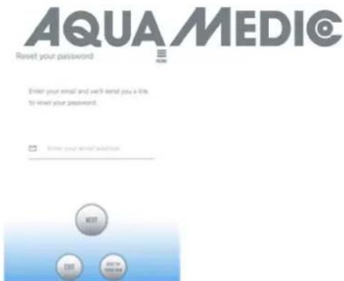 Aqua Medic DC Runner 9.3 - Restablecer la contraseña - 1