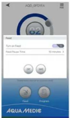 Aqua Medic DC Runner 5.3 - Manueller Fütterungsmodus (FEED) - 1