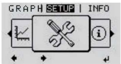 Fronius Primo 5.0-1 SC - Entering the SETUP menu item - 1