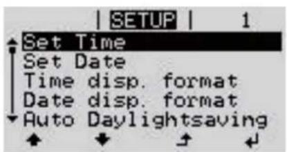 Fronius Primo 3.6-1 - Application example: Setting the time - 6