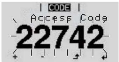 Fronius Primo 3.6-1 - Access the Basic menu - 3