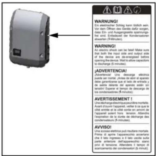 Fronius Primo 4.0-1 - Avertissements sur l'appareil - 1