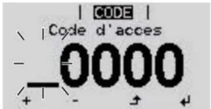 Fronius Primo 4.0-1 - Accéder au menu Basic - 2