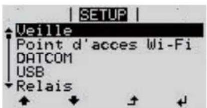 Fronius Primo 4.0-1 - Accéder au point de menu SETUP - 2