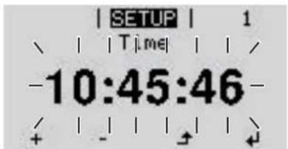 Fronius Primo 3.5-1 - Application example: Setting the time - 5