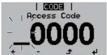 Fronius Primo 3.5-1 - Access the Basic menu - 2