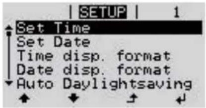 Fronius Primo 3.5-1 - Application example: Setting the time - 2