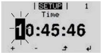 Fronius Primo 3.5-1 - Application example: Setting the time - 3